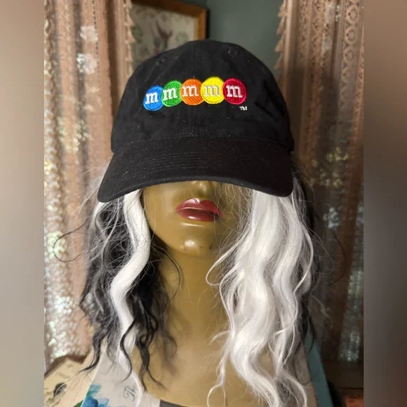 VTG Black M&M's Logo Cap - Picture 1 of 7